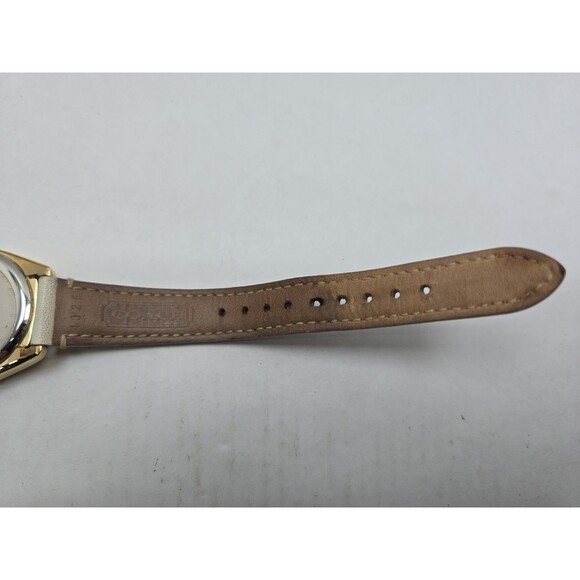 Coach Teagan Mini 32mm Gold Tone Multifunction Day Date Quartz Watch New Battery main image 4